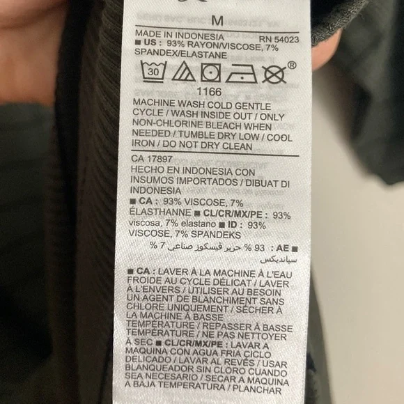 NWT Old Navy Ribbed Striped Midi Dress Size Medium Gray - Picture 6 of 6